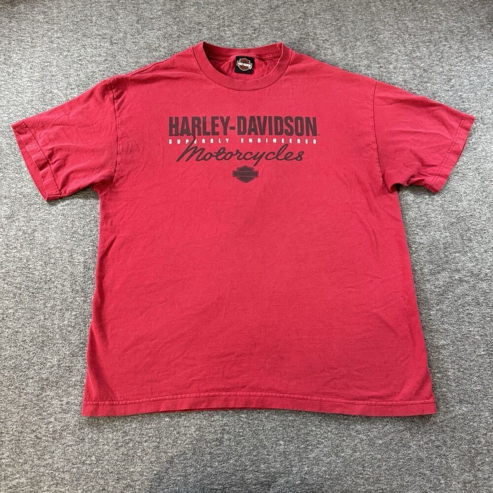 Harley Davidson Freeport Bahamas T-Shirt Biker's Paradise Motorcycles Men XL Red - Picture 2 of 9